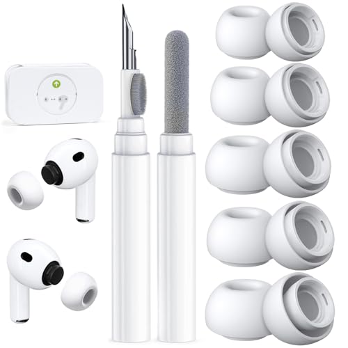 Replacement Ear Tips for AirPods Pro (A-White-XXS/XS/S/M/L, AirPods Pro 3rd) by Polislime - Used condition - CA$8.42
