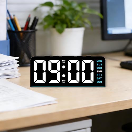 Reloj LED para evitar fatiga visual con brillo regulable en casa y oficina 4