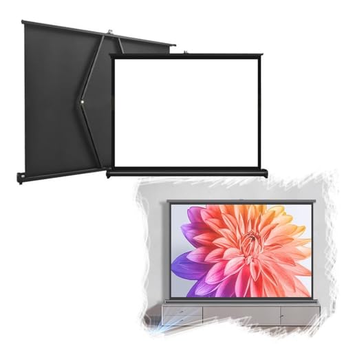 Pantalla manual retráctil de proyección sobremesa 40 pulgadas 16:9