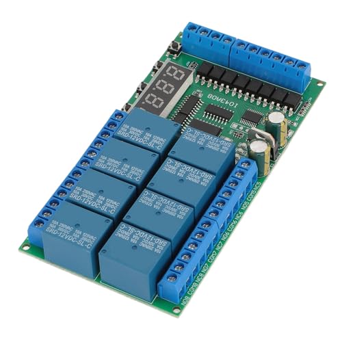 Module de relais temporisé PCB 8 canaux DC 12V pour contrôle de matériel