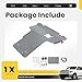 ALMULOO Skid Plate Compatible with 2014-2022 Toyota Tundra Sequoia Replacement for PTR6034190 Aluminum Powder Coated Gray