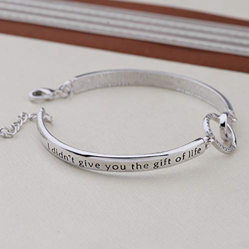 Gzrlyf Stepdaguther Bracelet Step Daughter Gifts for Daughter in Law Stepdaughter Wedding Gifts I Didn't Give You the Gift of Life Life Gave Me the Gift of You3