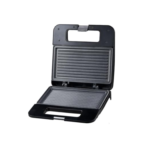 TOBBOMEY Sandwichera Eléctrica Automática Para Desayuno, Tamaño Compacto, Revestimiento Antiadherente, Calentamiento Doble Cara, Voltaje Ac220-240v, Uso Doméstico, 1 Unidad
