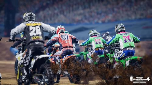 Monster Energy Supercross 4 Milestone jeu simulation de course moto cross sur console