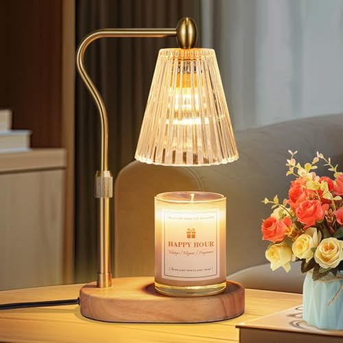 Popxstar  Vintage Electric Dimming Candle Melting Lamp with Timer Function, Includes 2 Bulbs, Gift for Mom, Perfect for Bedroom Home Decor main image 0