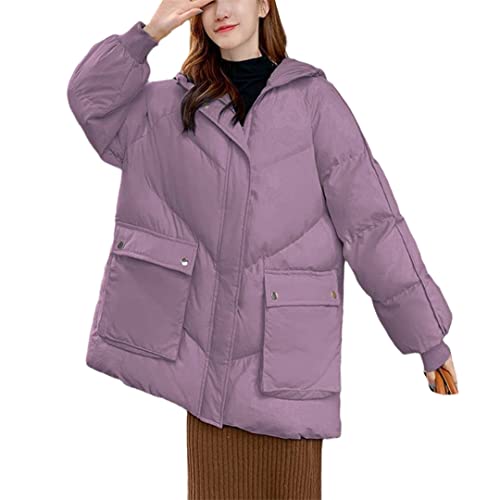 Manteau à capuche pour femme frissonner non merci optez pour ce coton violet