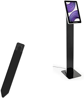 BoxWave Stylus Pouch Compatible with Displays2Go DGFSATCH16 (16 in) - Stylus PortaPouch, Stylus Holder Carrier Portable Self-Adhesive for Displays2Go DGFSATCH16 (16 in) - Jet Black