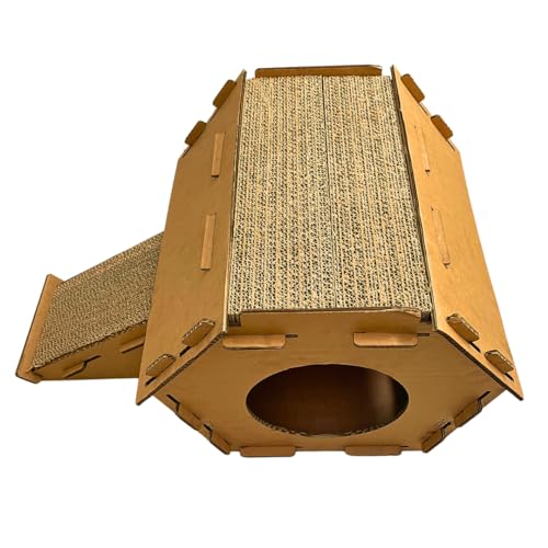 Arranhador Casinha com Rampa para Gatos Anti Stress Brinquedo