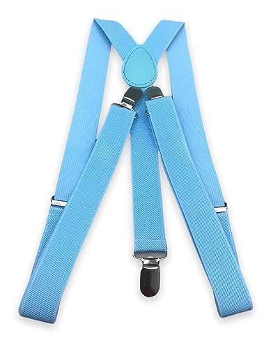 Kit Suspensório + Gravata Borboleta Azul Serenity Adulto