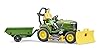 bruder 62104 - bworld trattore John Deere con rimorchio e giardiniere, trattore, figura giocattolo #4