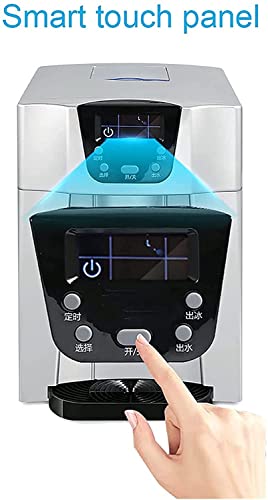 Máquina fabricadora de hielo para encimera, 9 cubos de hielo listos en 7 minutos, 33 lb de cubos de hielo en 24 horas, fabricadora eléctrica de hielo miniatura 3