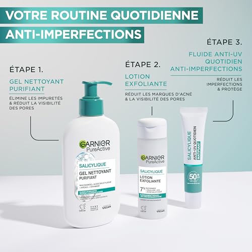 Garnier Pure Active – Gel limpiador de espuma – Limpia, hidrata y elimina impurezas – Ácido hialurónico, cerámica, arcilla, vegano y sin crueldad – para todo tipo de pieles, 250 ml - imagen 7