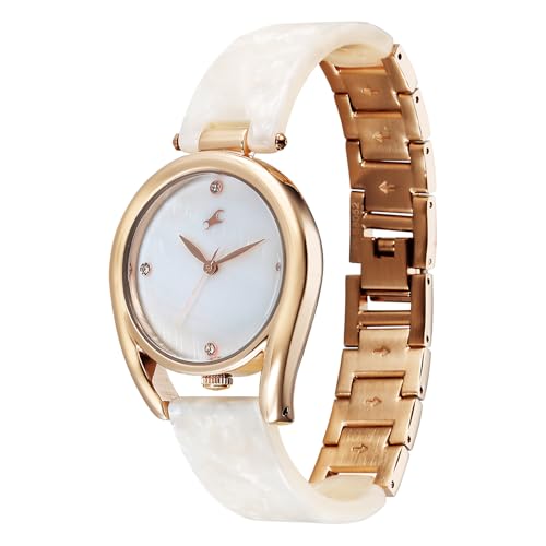 Image of Fastrack Younique 3.0 Quartz White Round Dial Women's Watch | Analog Display Watch | Watches for Women | Watches for Women Analog - 68052KD01