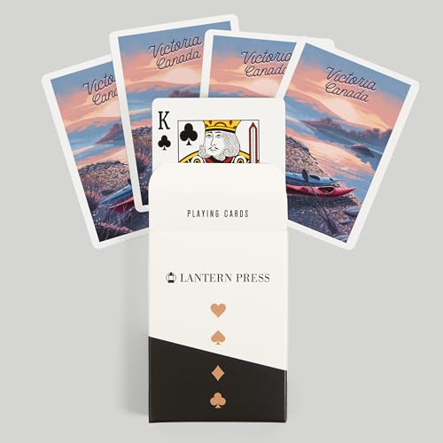 Lantern Press Barajas de Poker 52 cartas tamaño poker miniatura 6
