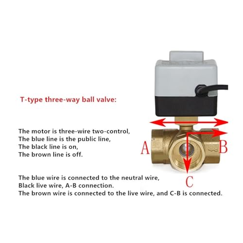Válvula de bola motorizada 2 vías actuador eléctrico CA 220V interruptor manual DN40 5