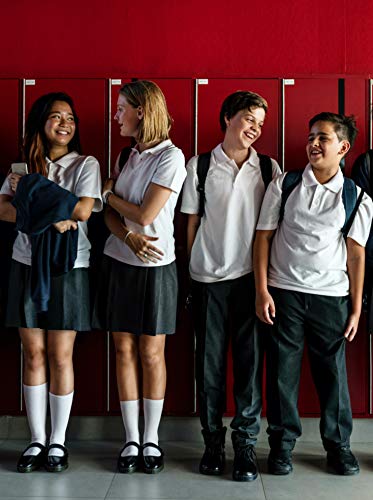 image for Hugh Ugoli Kids Bamboo School Socks | Crew School Socks for Girls & Bo