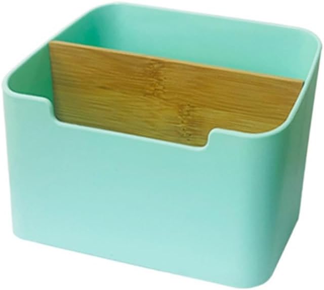 Stylish Bamboos Finish Plastic Storage Tray Multi Functional For Office School Supplies