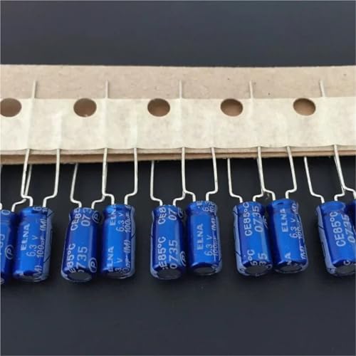 Condensateur électrolytique audio 100 uF filtrage stable et net du signal, 5x11mm