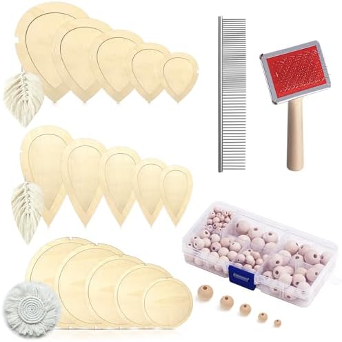 Teenyyou 167pcs Macrame Leaf Cutting Molds and Comb Sets Leaf Rou...