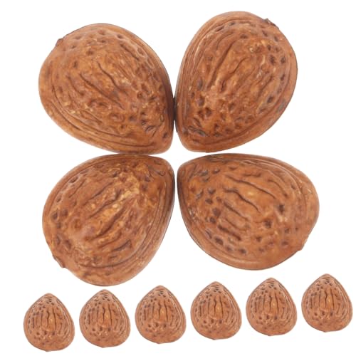 GALPADA 5sets 10pcs Lifelike Faux Almonds Decorative Food Models for Home Office Display Realistic Photography Props Simulation Almonds Crafts 10pcs*5