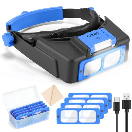 COYLAPY Rechargeable Headband Magnifier