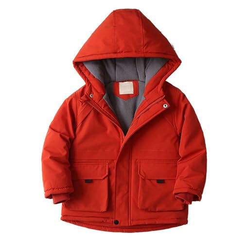 Kids Heavyweight Hooded Coat Child Outdoor Warm Thick Padded Jacket