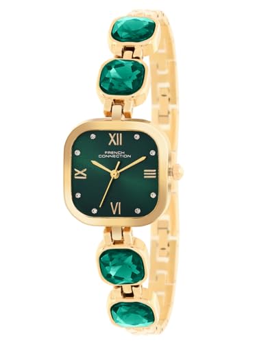Image of French Connection Aurorae Analog Greenstone Dial Watch for Women-FCN0178NGM
