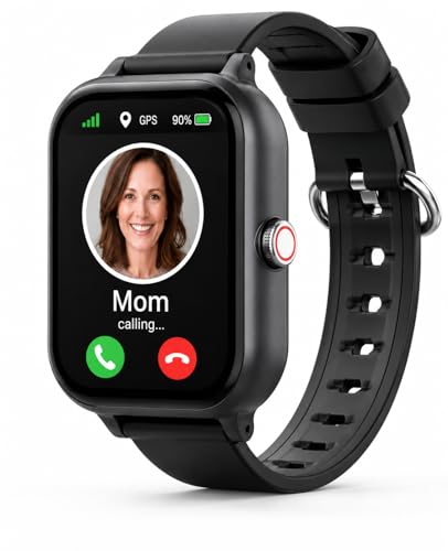 Teracube Thrive Kids Smart Watch | Safe Phone Watch with GPS, Calling & Texting | School Mode, Activity Tracking | Parental Controls | SOS & Safety Alerts (Monthly Plan Required)