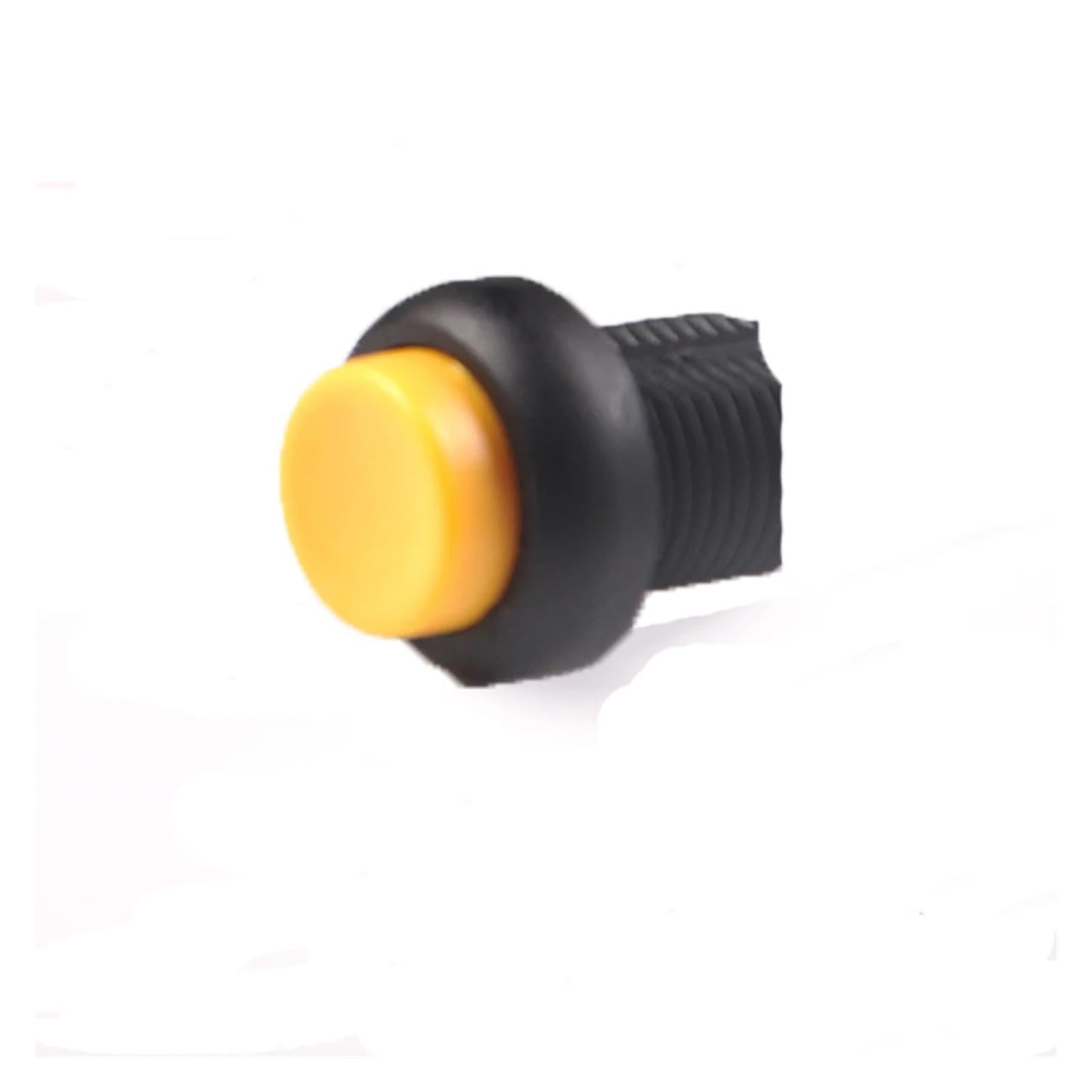 Pulsador de 12mm de plástico amarillo interruptor con retención latching 3