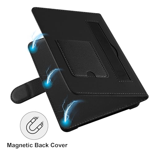 HoYiXi Universal Case for 6-inch Kindle eReader Compatible with Kobo/Voyaga/Pocketbook/Tolino E-Book Reader,6\'\' eReader Protective Cover with Built-in Card Slot,Black - Thumbnail 5