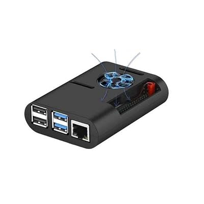 Raspberry Pi 4 Fan Case-Black