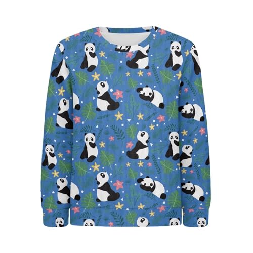 Children's Sweaters Boys Girls Crew Neck Sweater Long Sleeve Basic Pullover Soft Warm Thin Fleece for Kids