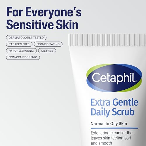 Cetaphil Exfoliating Face Wash, Extra Gentle Daily Face Scrub