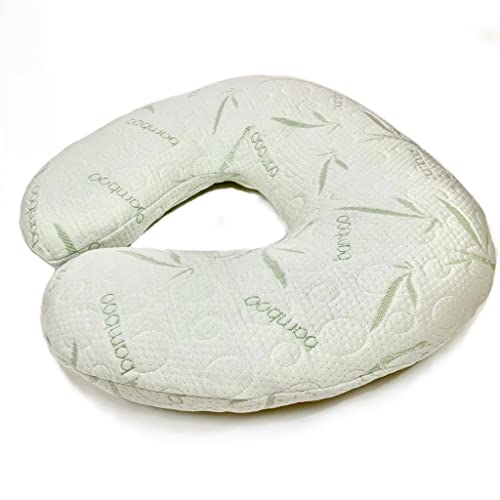 Sacred Thread Nursing Pillow For Breastfeeding - Premium Memory Foam With Removable Bamboo Cover - Nursing And Posture Support For Mom - Washable Feeding Pillow #TOP1