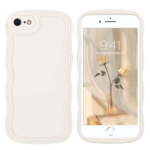 DOMAVER Coque pour iPhone 7, iPhone 8, iPhone SE (2020/2022) avec jolie vague bouclée de 4,7