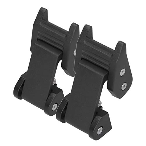 Kit verrouillage capot réglable aluminium noir Gladiator fixation rigide 4 pièces