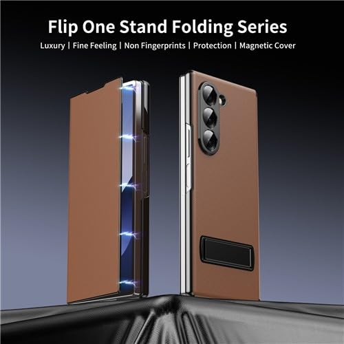 Étui pour Samsung Galaxy Z Fold 4 marron protégez votre écran pliable des rayures - 3