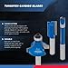 HILTEX 10100 Tungsten Carbide Router Bits, 15 Piece Router Bit Set, 1/4” Router Bit Shank Tungsten Carbide Router Bits, Chamfer for Woodworking on Wood, Blue
