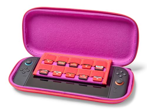 Image of PowerA Slim Case for Nintendo Switch 2 - Mario and Friends, Officially Licensed, Protective Case, Holds 10 Game Cards, Padded Screen Protector, Built-in Play Stand