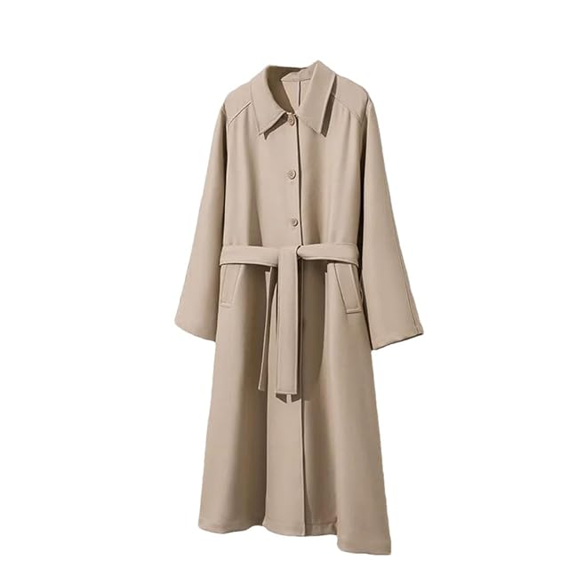 Women Long Trench Coat Overcoat