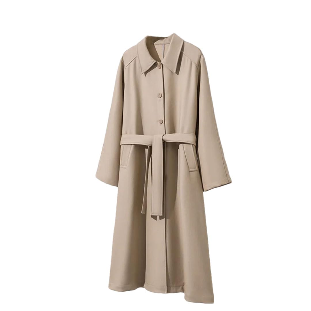 Women Long Trench Coat Overcoat