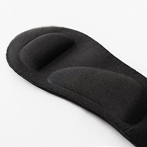 Image of Jarseen 2 Pairs 3D Padded Women's No Show Nylon Socks Sponge Cushion Liner
