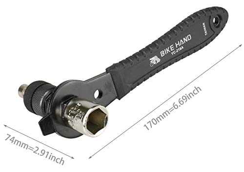Bikehand Bike Crank Extractor Puller Remover for Square Threaded Taper Crankset - Easy Bicycle Crank Arm Removal Tool - Image 2