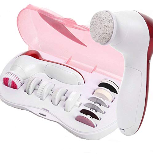 Rlanos Face Facial 11 in 1 Exfoliator Electric Massage Machine Care & Cleaning Cleaner Massager Kit For Smoothing Body Beauty Care Skin Face Cleaner Massage Machine facial massager Machine for face