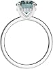 Diamond Wish IGI Certified 1 to 1 12 Carat Fancy Intense Blue Lab Grown Diamond Hidden Ribbon Halo Engagement Ring for Women in 14k Gold I-J, VS-SI, cttw Anniversary Promise Ring Size 4 to 9