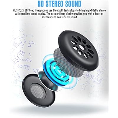 MUSICOZY Bluetooth 5.4 Module for Sleep Headphones, Wireless Control & Speakers with LHDC, LDAC, Hi-Res Audio, Charging Cable Included