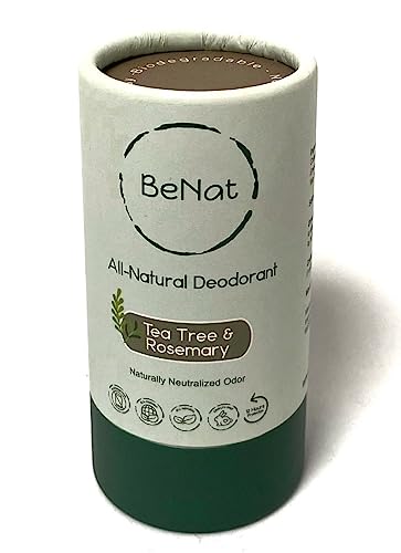 BeNat All Natural Deodorant Plastic Free For Women & Men
