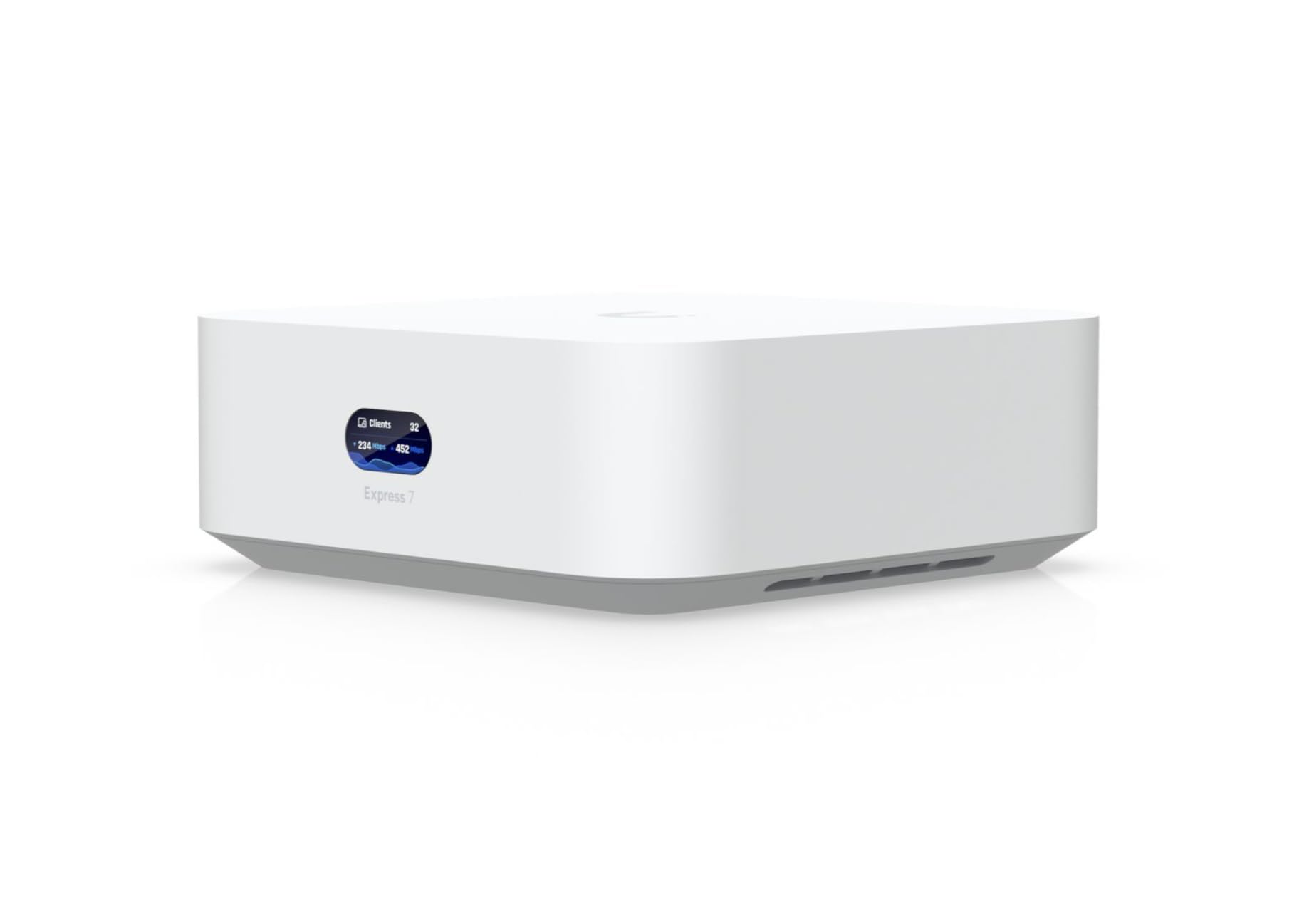 Ubiquiti UX7 (WiFi 7 Cloud Gateway, Quad-Core 1,5 GHz, 3 GB RAM, 10G SFP+, 10GbE RJ45) + Adattatore PoE+ 30W (48V DC, Gigabit LAN), Bianco