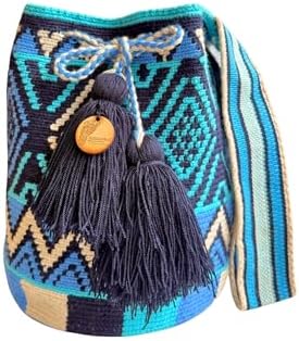 Wayuu Mochila Large | Traditional Colombian Bag | Woven Crossbody...
