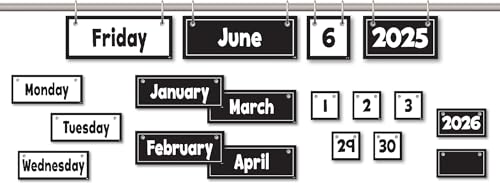 Calendrier à rabat noir et blanc compact pour clarifier votre espace - 4